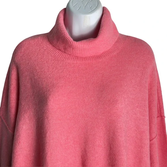 Vince Camuto Vibrant Pink Turtleneck Sweater Size L - Picture 3 of 8